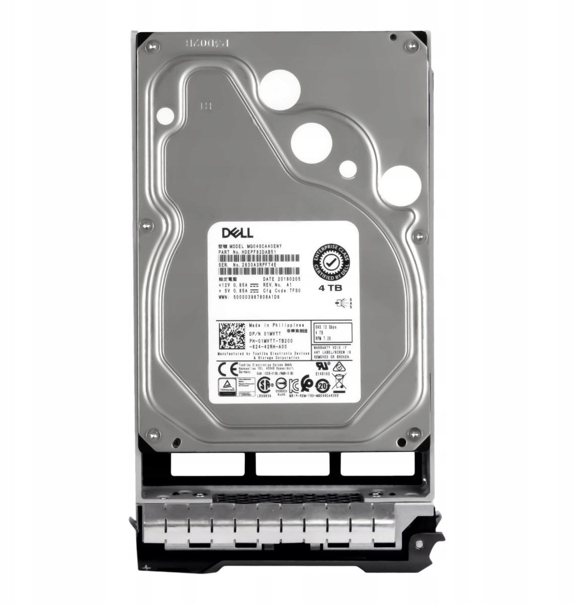 Dell 01MVTT 4TB 7.2K 128MB SAS-3 3.5' MG04SCA40ENY