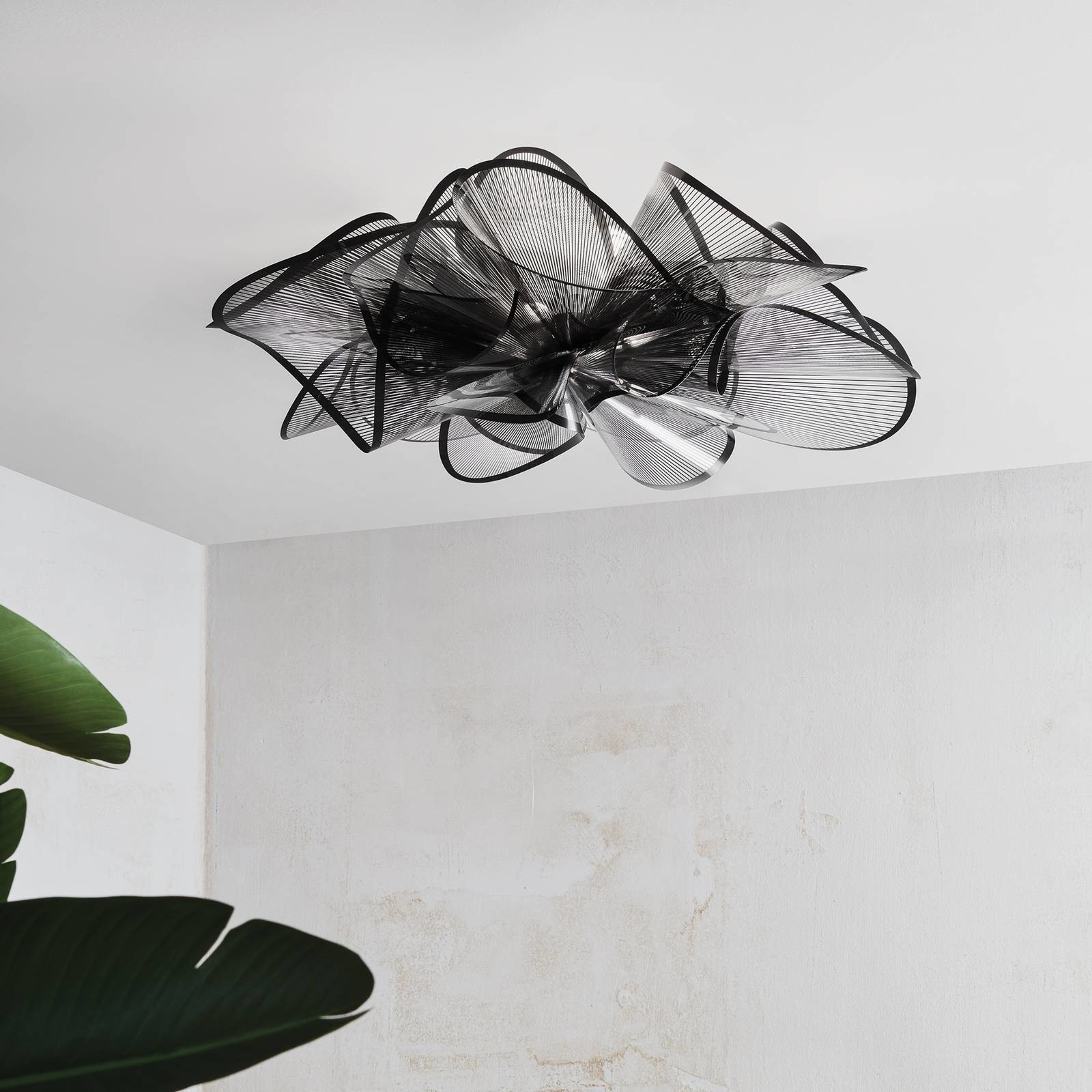 Slamp toile Ceiling lampa sufitowa LED, czarna