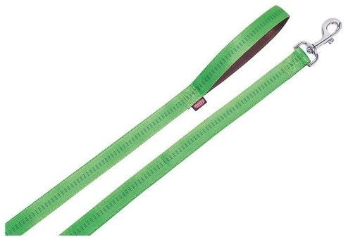 Nobby Smycz Soft Grip 120 cm : Kolor - zielono-czekoladowy, Rozmiar - L-XL-25mm/długość 120cm 78516-84