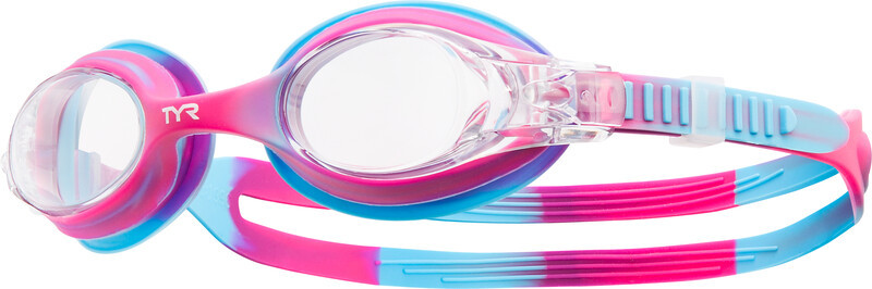 TYR Swimple Tie Dye Okulary pływackie Dzieci, pink/blue 2020 Okulary do pływania LGSWTD671-671
