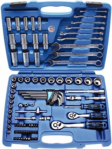 BGS nasadka na klucz nasadowy komplet 6,3 (1/4) i 10 (3/8), w calach, 92-częściowy, 1 sztuki, 2299