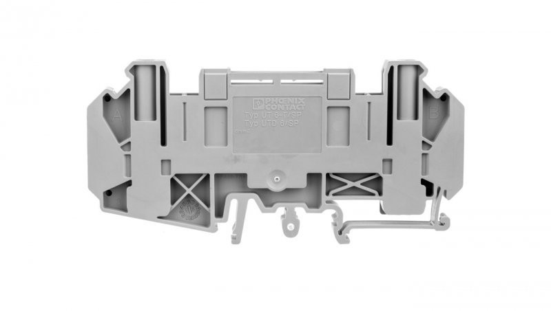Phoenix Contact Złączka szynowa rozłączalna 2-przewodowa 6mm2 szara UT 6-T/SP 3072815 50szt. 3072815