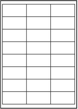 Logo etykiety 66mm x 33.8mm A4 matowe białe 10 szt 32213