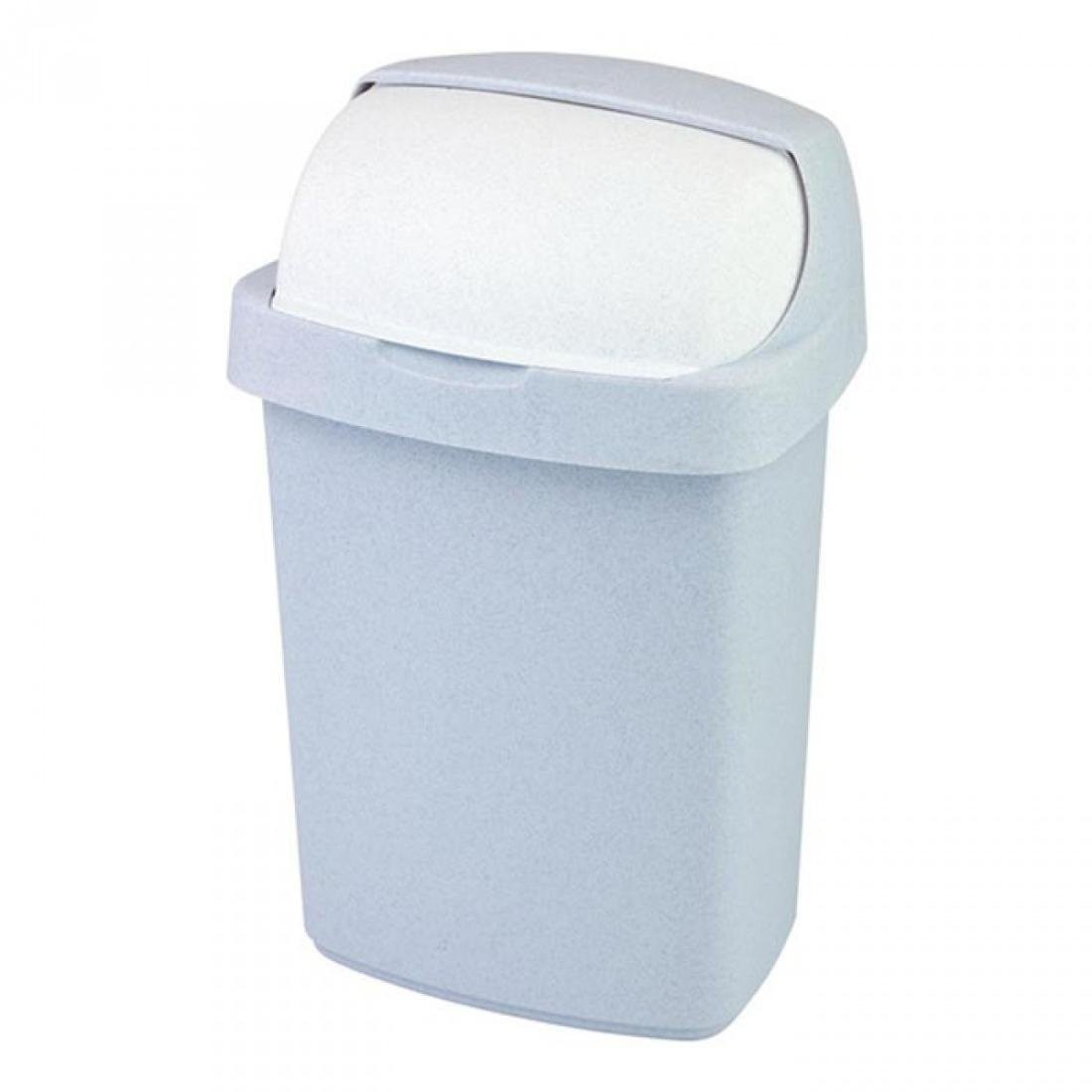 Curver Kosz na śmieci Roll Top, srebrno-biały, 25 l