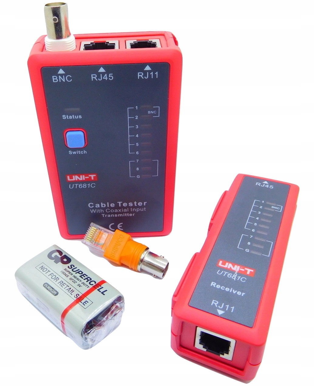 Tester kabli sieciowych RJ45 RJ11 Bnc UT681C Unit