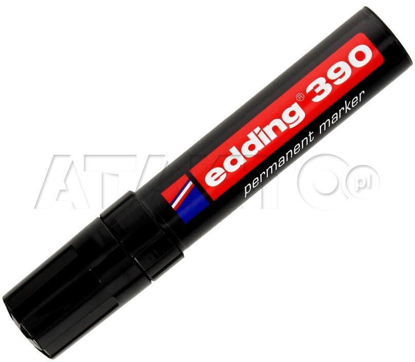 Edding Marker permanentny 4-12mm czarny ścięty 390 EG6017