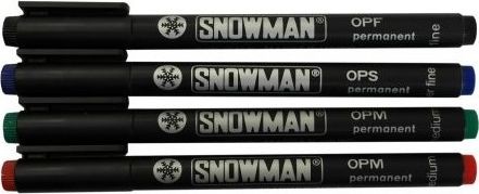 Foliopis średnia czerwony OPM Snowman