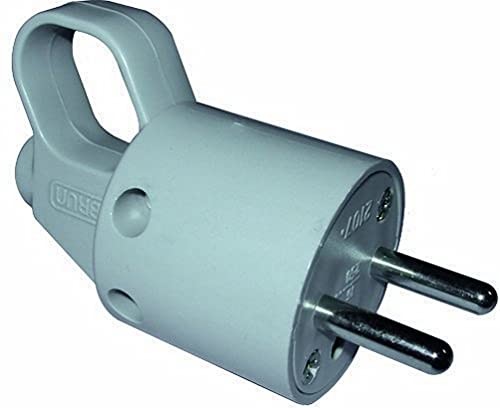 Electraline Electraline 531072 Wtyczka męska 2P+T 10/16A z pierścieniem szarym 531072