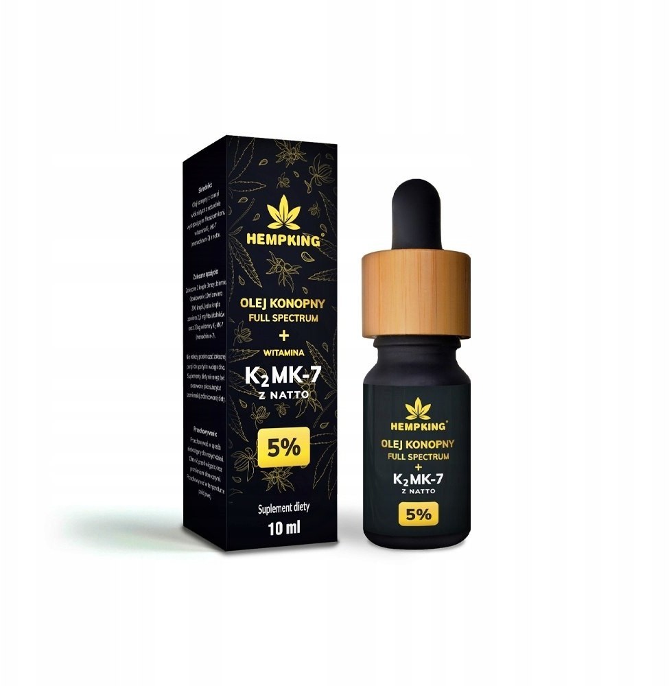Olej konopny CBD + witamina K2MK-7 | HempKing 9980811848