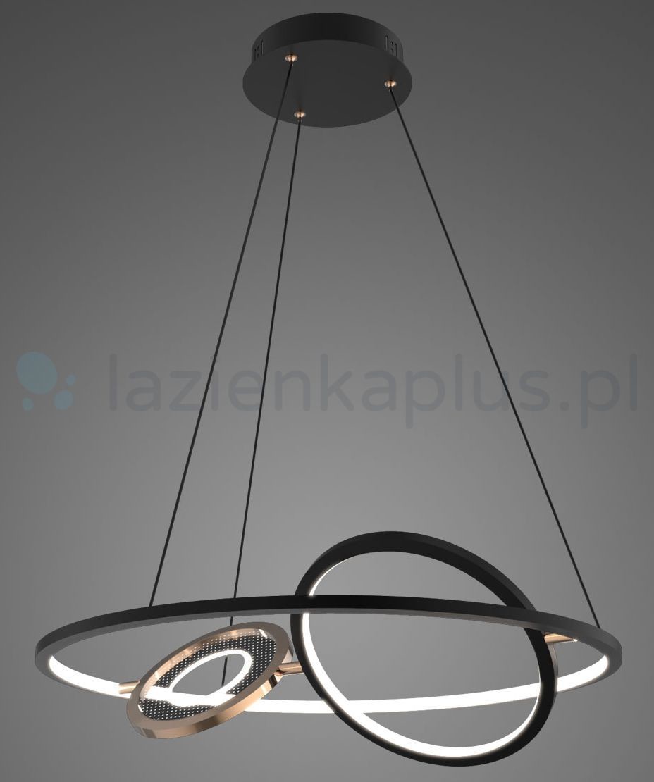 Altavola Design Seppia lampa wisząca czarny złoty LA115P62123kblackgold