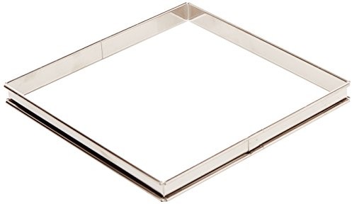 Gobel 865550 Flan łopatka do ciasta kwadratowa stal szlachetna krawędź zaokrąglona 22 cm 865550