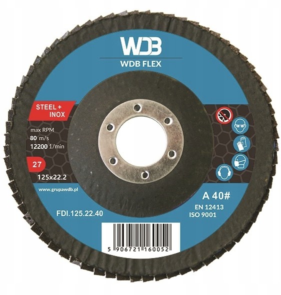 Tarcza Listkowa Lamelkowa Do Szlifowania 125MM P60