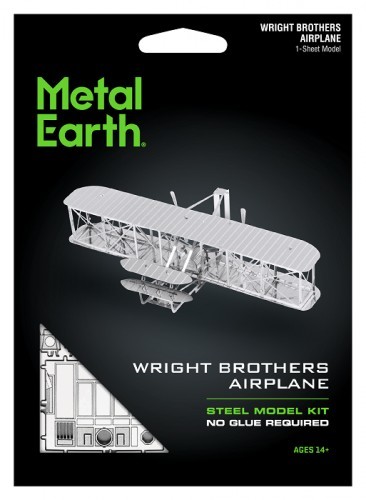 Metal Earth Fascinations Samolot Braci Wright model do składania metalowy.
