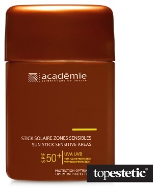Academie Sun Stick Sensitive Areas SPF 50+ Sztyft do wrażliwych miejsc i na usta SPF50+ 10 ml