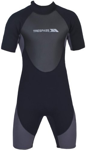 Trespass Men's Scuba 3 MM Shorty, czarny, XS MACLSMB20001_BLKXS