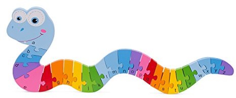 Eitech GmbH ABC puzzle drewniane Alphabet uczenia się puzzle węża