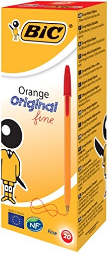 BIC długopis, kolor pomarańczowy, opakowanie 20 szt., czerwony 1199110112