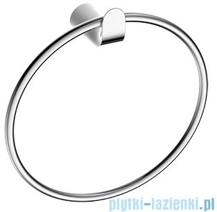 Omnires Saco wieszak na ręcznik chrom/biały SA54230CRB