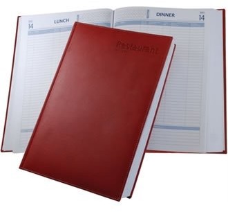 Castelli U07/24  391 A4 restauracja rezerwacji Diary, czerwony U07/24-391