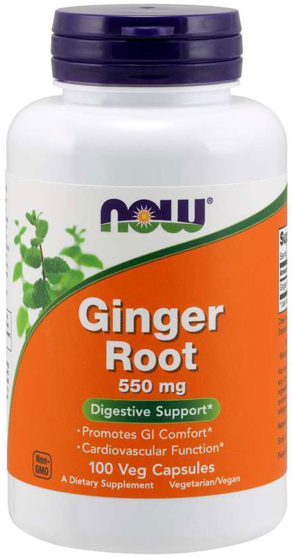 Now Foods NOW Ginger Root 550mg 100vegcaps