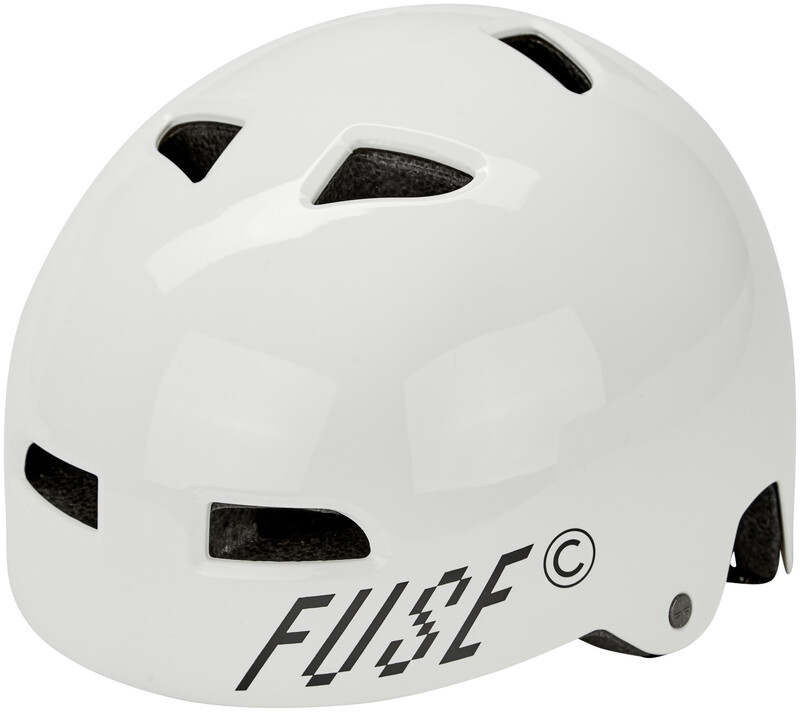 FUSE FUSE Alpha Helmet, glossy white XS-S | 53-55cm 2021 Kaski BMX i Dirt 38070010518