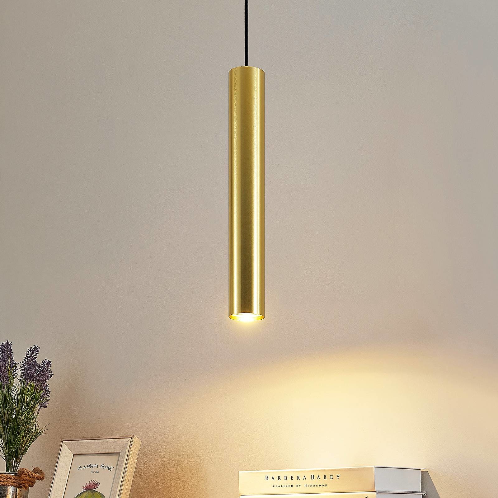 Lindby Seet lampa wisząca szyna, czarna złota