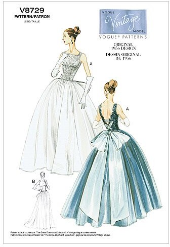 Vogue v8729  wykrój do szycia, wygląda elegancko, Extra ekstrawagancko, modny V8729AA0