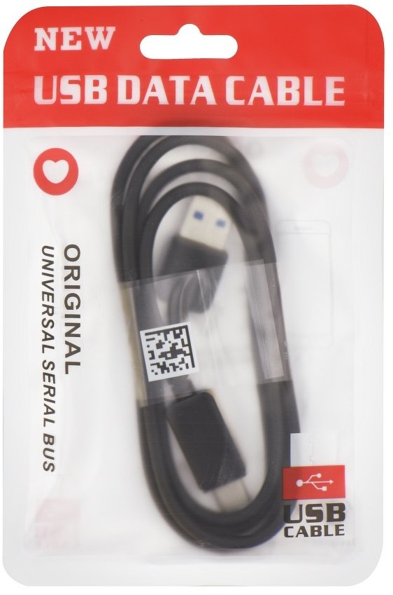 Фото - Кабель Kabel USB Partner Tele.com USB-A - USB-C 1 m Czarny