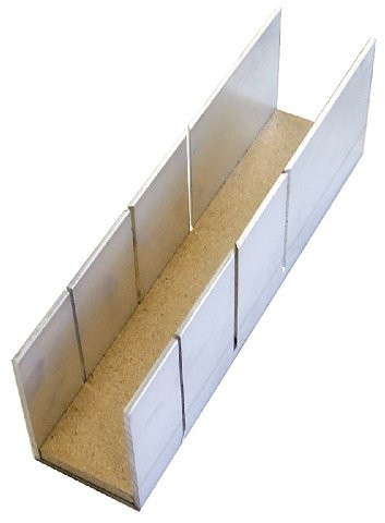 Augusta 2230 248 57 AMA precyzyjny przymiar do cięcia z aluminium 248 mm, wkładka drewniana