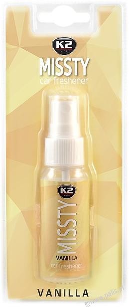 K2 Zapach samochodowy MISSTY Vanilla Spray 30ml v227 V227