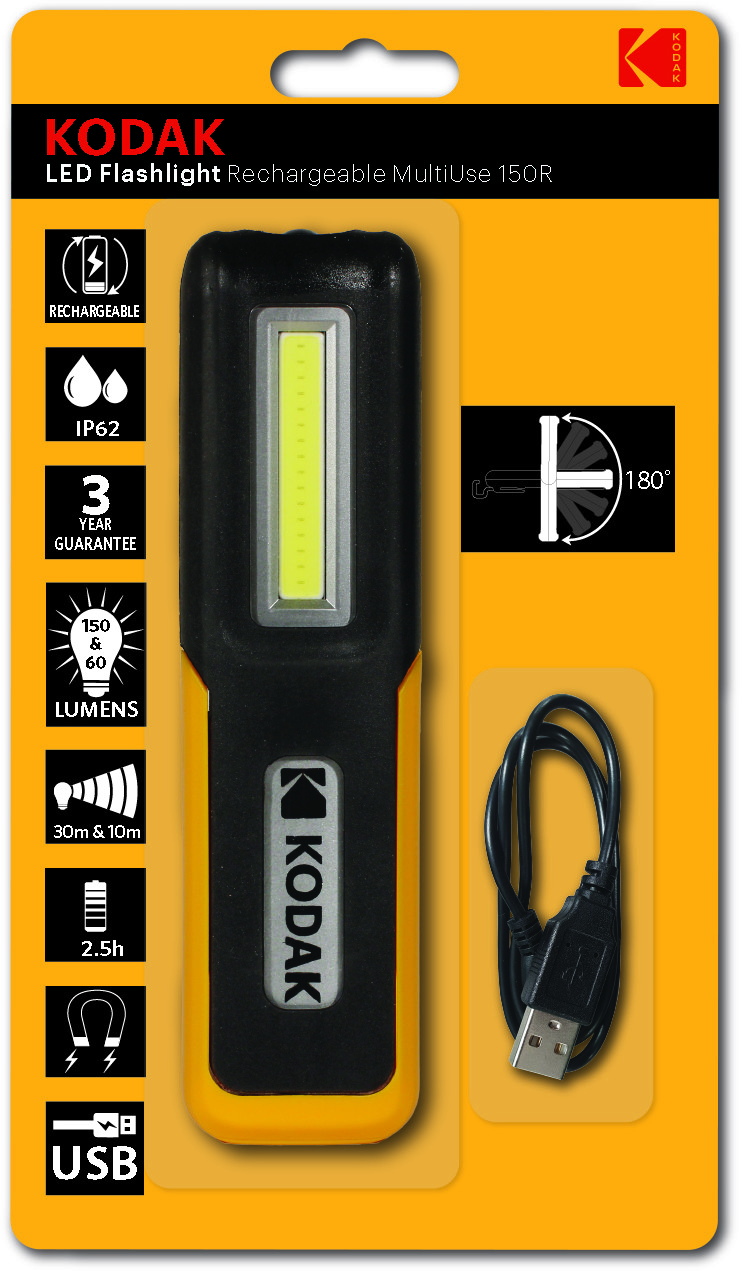 KODAK LATARKA LED FLASHLIGHT MULTIUSE 150R USB 30419490