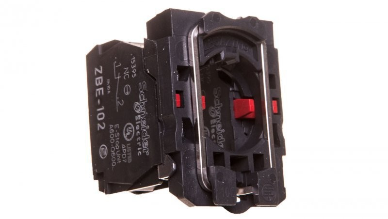 Schneider Electric Pojedynczy blok styków z korpusem/kołnierzem mocującym, 2NC, zaciski śruboowe ZB5AZ104 ZB5AZ104