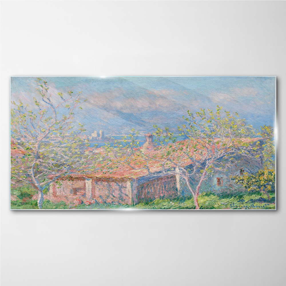 PL Coloray Obraz na Szkle Dom Ogród at Antibes Monet 140x70cm