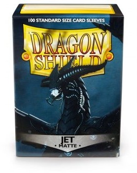 Arcane Tinmen Dragon Shield Standard Sleeves - Matte Jet (100 Sleeves)