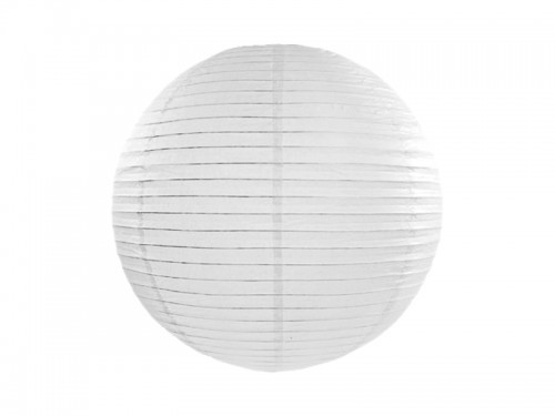 PartyDeco Lampion papierowy, biały, 45cm LAP45-008