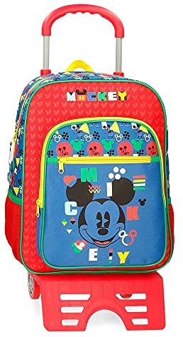 Disney Disney Mickey Shape Shifter plecak szkolny z wózkiem, wielokolorowy, 27 x 38 x 11 cm, poliester, 11,29 l 43823T1