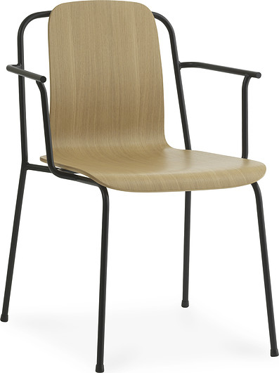 Normann Copenhagen Krzesło Studio naturalny dąb z podłokietnikami 601786