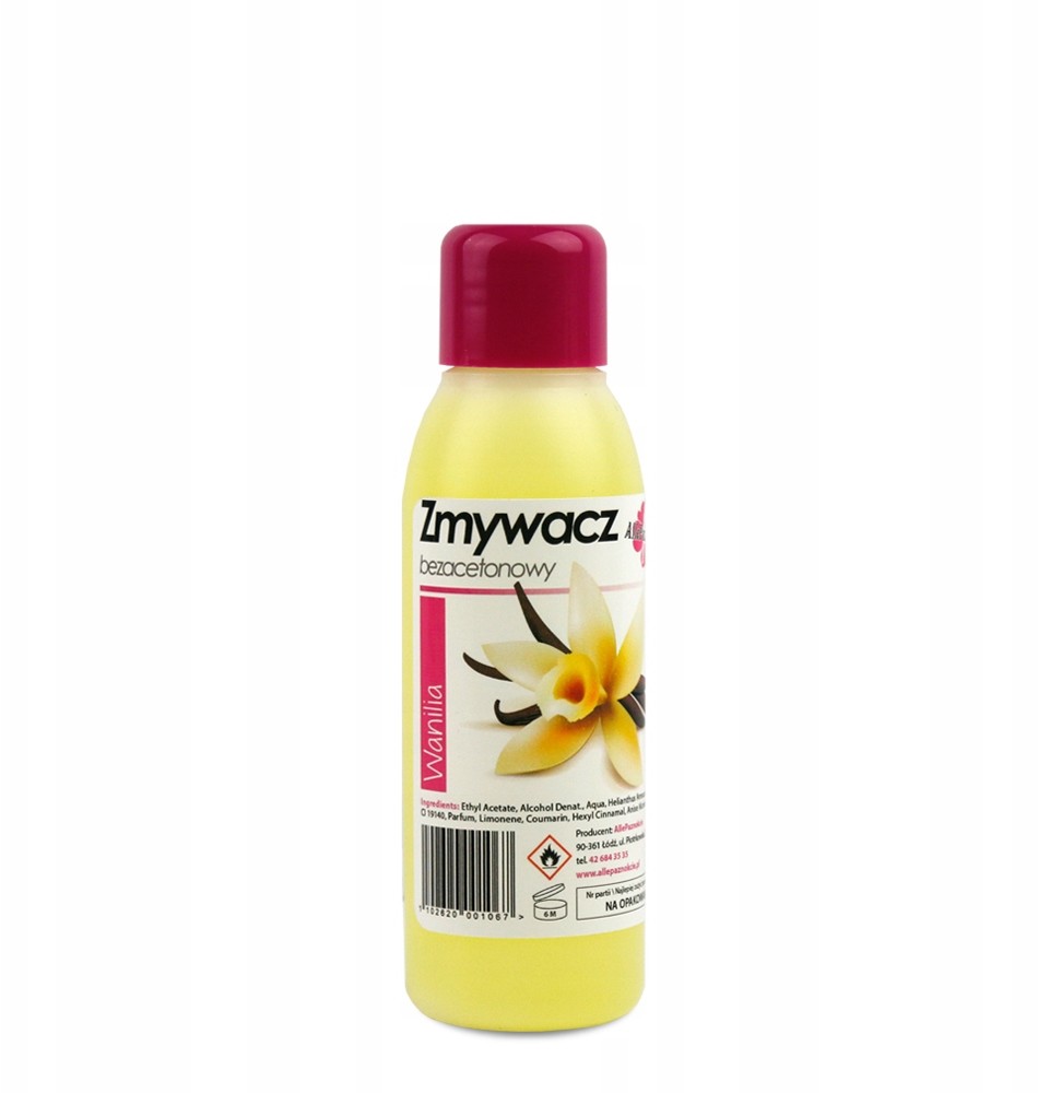 Zmywacz Zapachowy Do Paznokci Wanilia 100 ML