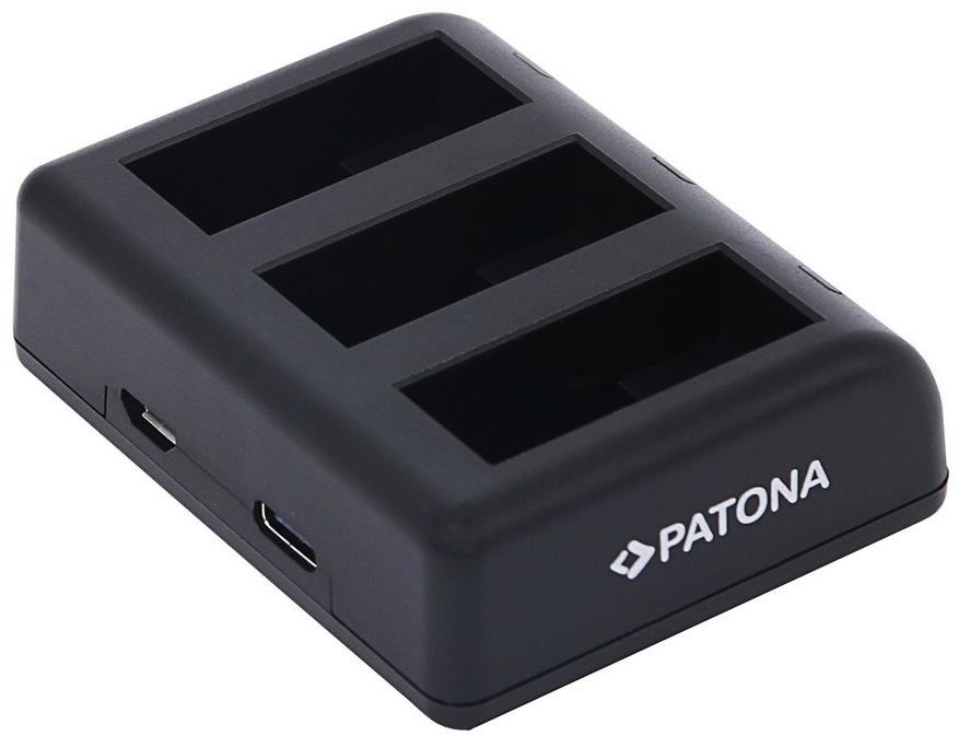 PATONA Potrójna ładowarka GoPro Hero 9 AHDBT901