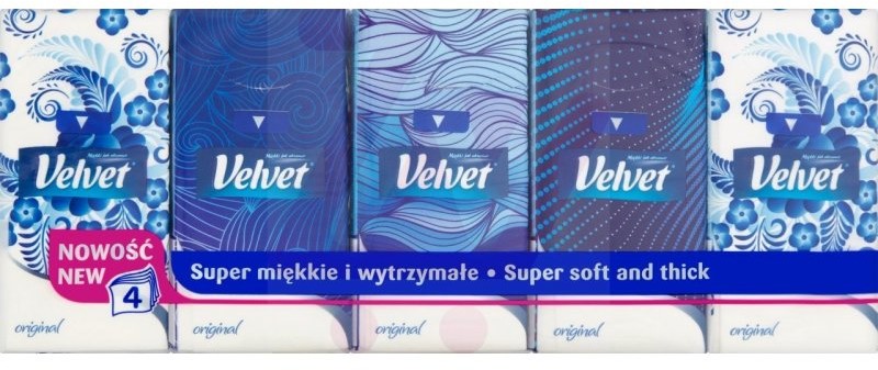 Velvet Care Original Chusteczki higieniczne 10 x 9 sztuk