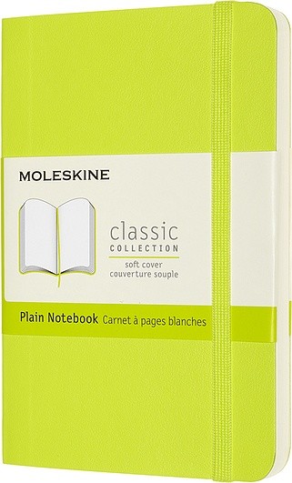 Moleskine Notes w miękkiej oprawie kieszonkowy limonkowy gładki MOQP613C2