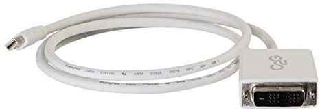 C2G Cbl/1 m Mini DisplayPort M to DVI M WHT 84337