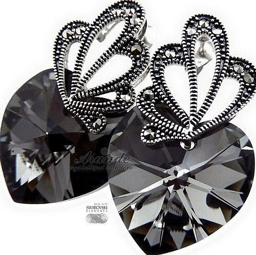 Arande Swarovski Special Komplet Night Adore Srebro 2852452640