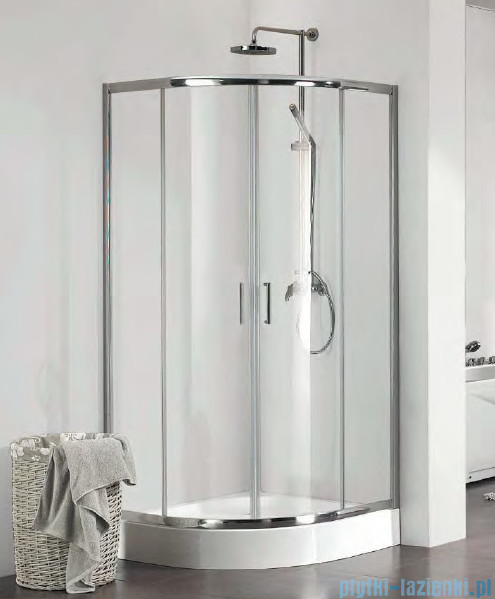 Kermi Cada XS kabina prysznicowa półokrągła 80x80 cm CKT5508020VPK