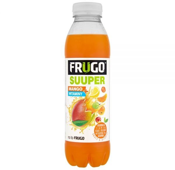 Frugo FOOD CARE Napój niegazowany Suuper Mango + witaminy wieloowocowy 500 ml