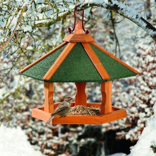 Karlie Bird'S World Wild domek dla ptaków Rena 42,5 x 42,5 x 36,5 cm, drewno naturalne