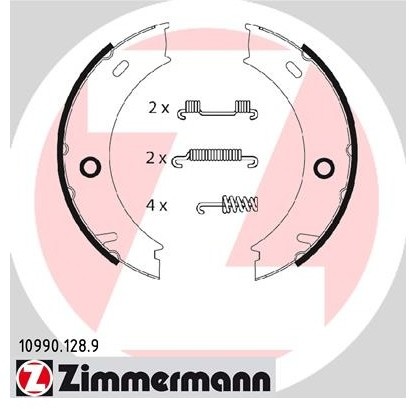 ZIMMERMANN Zesatw szczęk hamulcowych, hamulec postojowy 10990.128.9