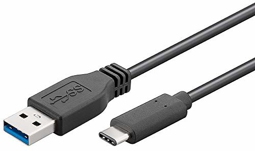 PremiumCord USB-C na USB 3.0 kabel połączeniowy 3 m, do 5 Gbit/s, USB 3.0/3.1 SuperSpeed kabel do transmisji danych USB 3.1 typ C wtyczka A, 3 x ekranowany, kolor czarny, długość 3 m ku31ca3bk