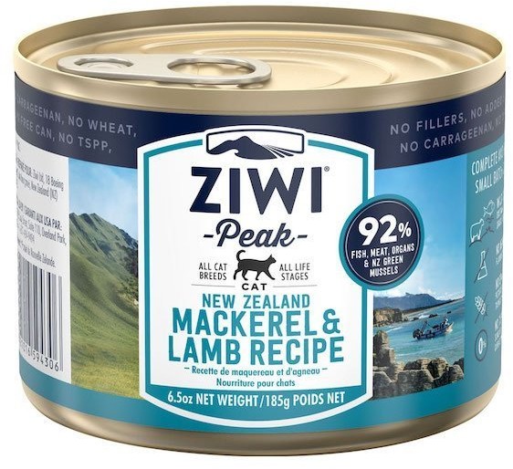 Ziwi Peak dla kotów Ziwi Peak CAT mackerel & lamb recipe 185g