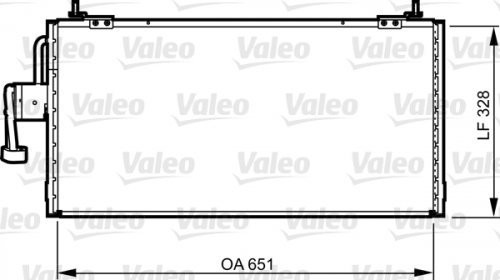 Valeo 814260 kondensator, klimatyzator typu split 814260